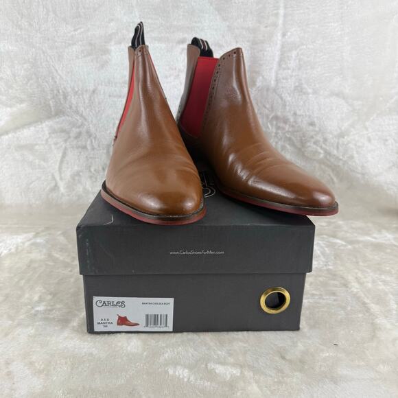 Carlos by Carlos Santana Mantra Chelsea Boots Men\'s Size 9.5 D Tan main image 4